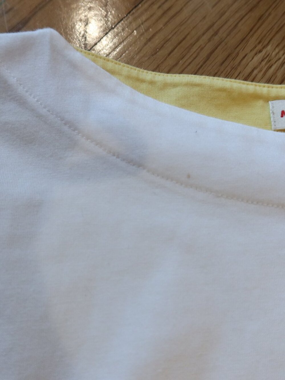MARNI x UNIQLO floral print tshirt oversize top white yellow cotton XXS summer - Picture 9 of 9